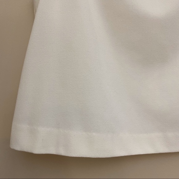 KENSIE Cropped White Sleeveless V-Neck Blouse Women’s XS - Picture 4 of 5